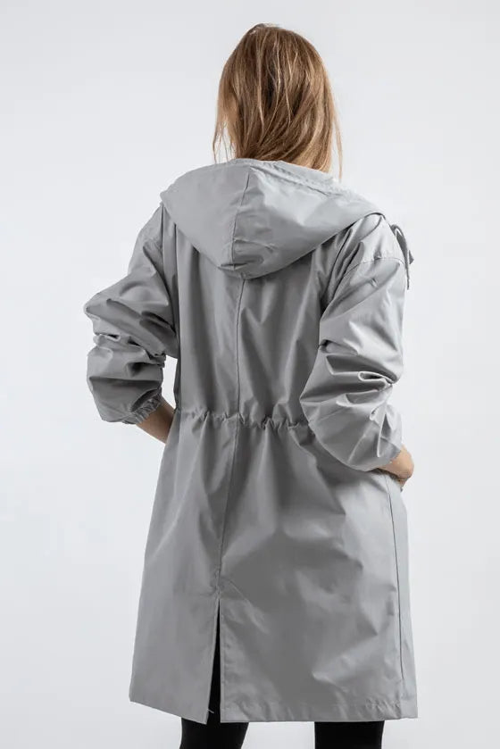 Waterproof  Oversized Hooded Windbreaker Rain Jacket