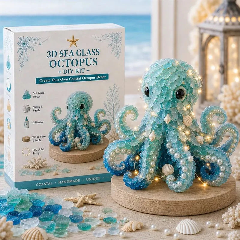 🎉 -DIY 3D Sea Glass Art Kit🌊✨