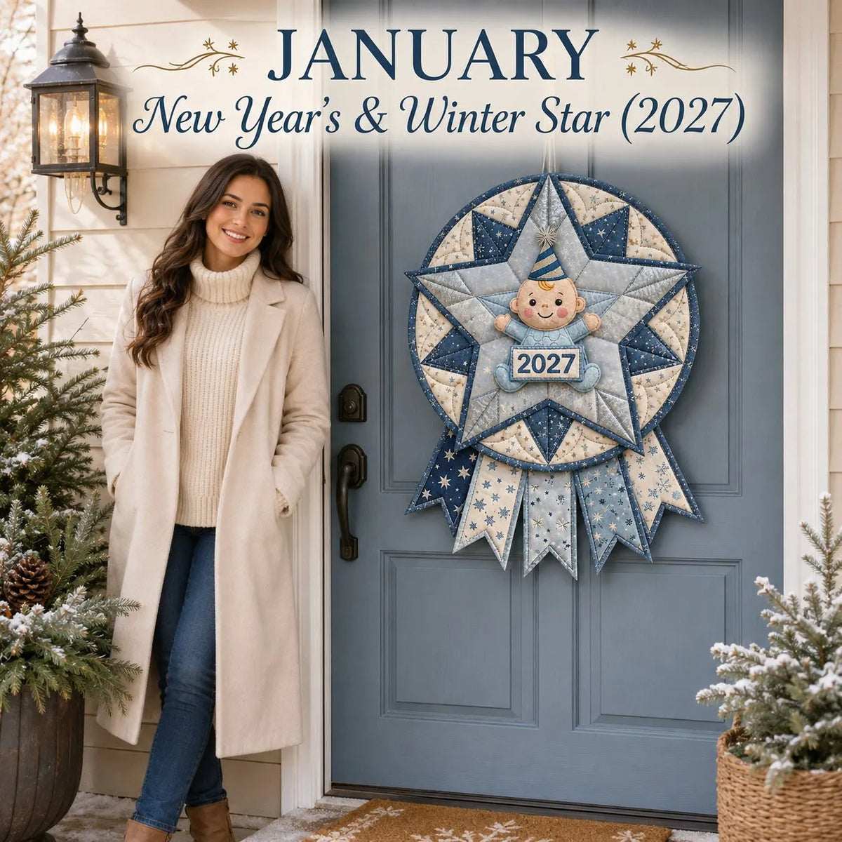 🎉 Beginner-Friendly 12-Month Themed 3D Quilted Door Hanger Sewing Kit Collection | Complete Kit with Coordinated Fabrics, Sewing Materials & Step-by-Step Guide Included 💕