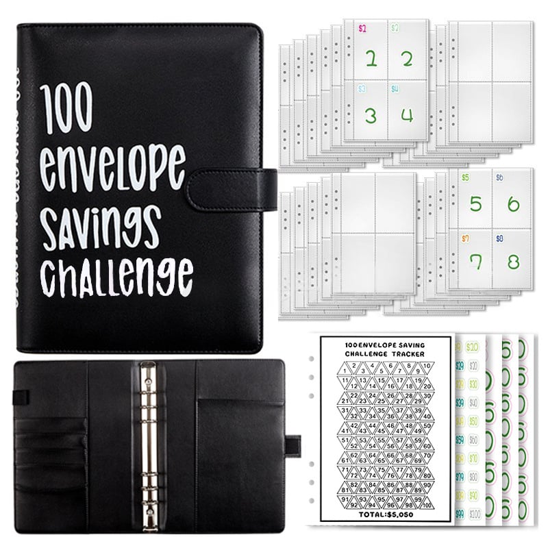 🏆Flash Sale⚡ 50K+ SOLD! Almost Gone-💥🔥🤑✉️100 Envelope Savings Challenge Book,Best Gifts