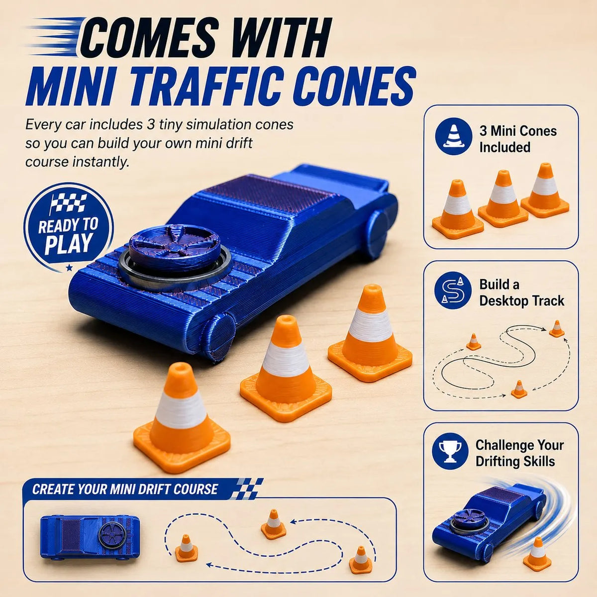 🏎️ ✨ The FidgetDrifter | Pocket Drift Fidget Car Toy