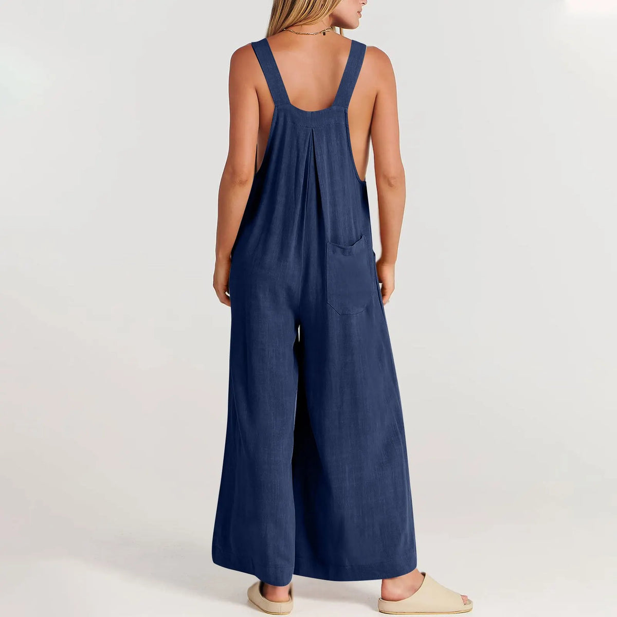 ❤️Buy 2 Free Shipping-Women's Sleeveless Wide Leg Jumpsuit with Pockets