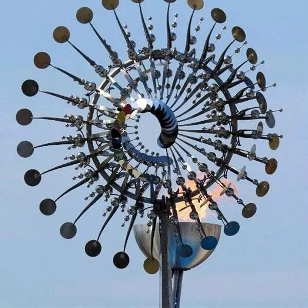Unique and Magical Metal Windmill