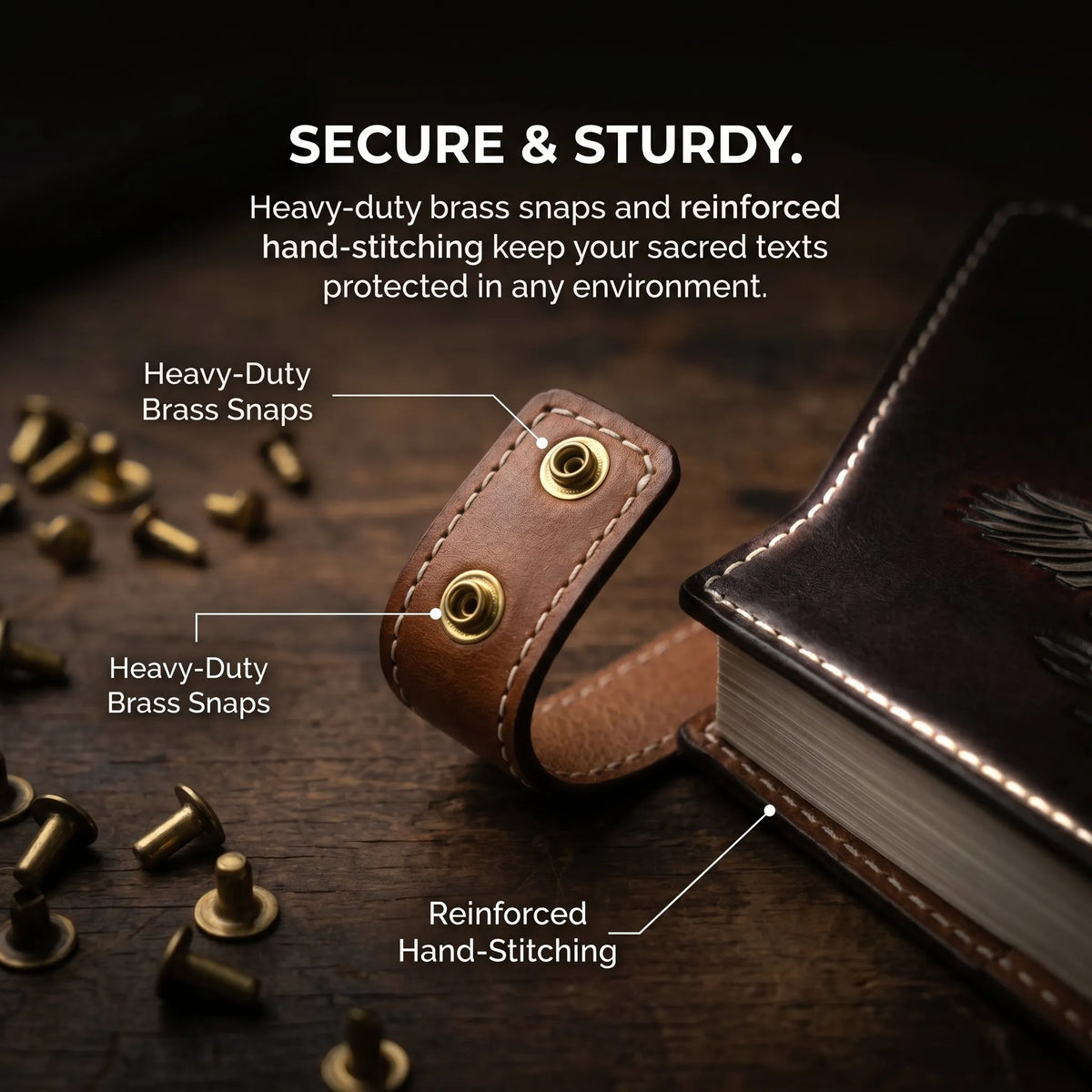 🔥Last Day 49% OFF - ✝️📚Handcrafted Leather Bible & Book Covers