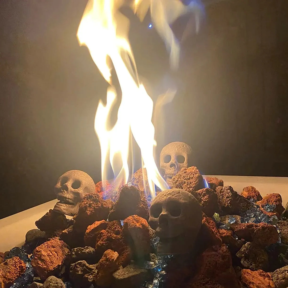 Ceramic Fireproof Fire Pit Skull 💀