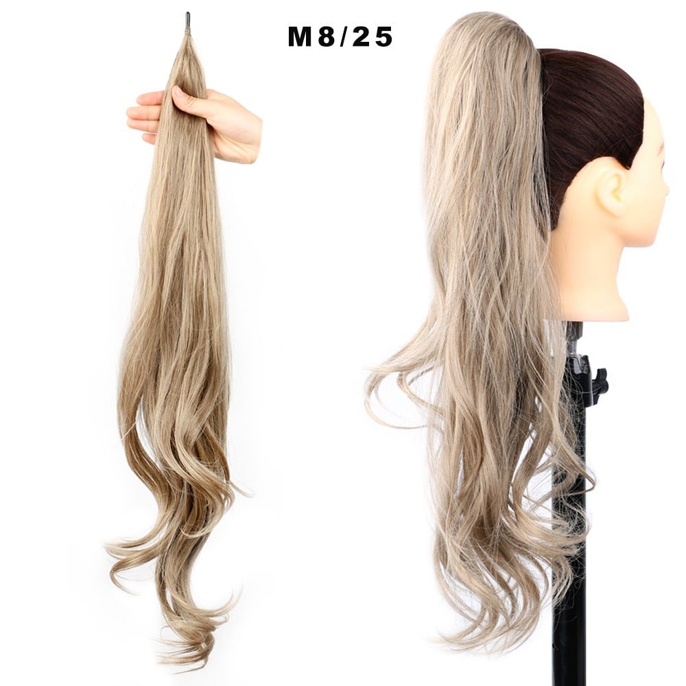32 Inch Wavy Stick Hair With A Long Ponytail