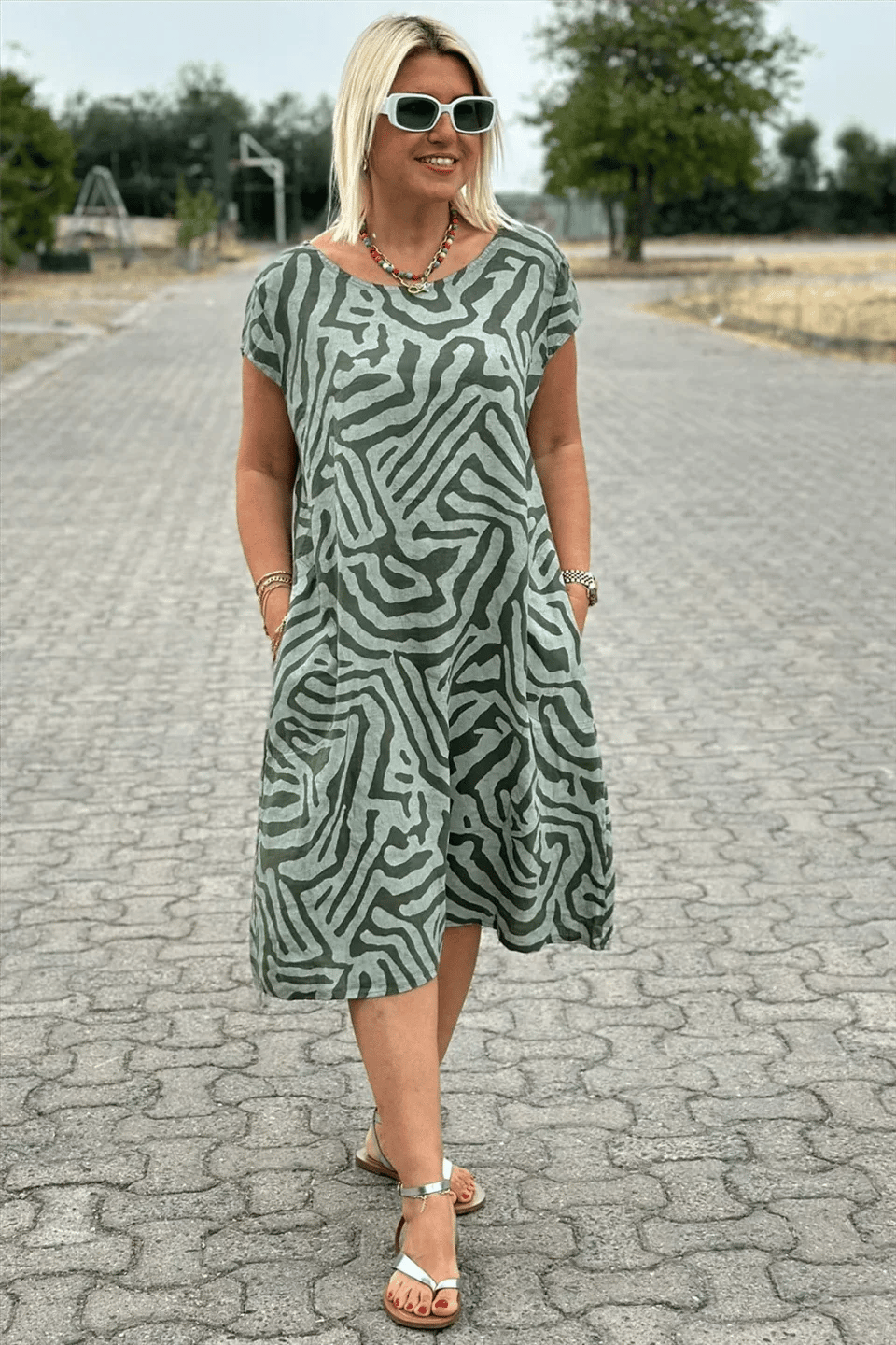 TAYLA | Zebra Flow Dress