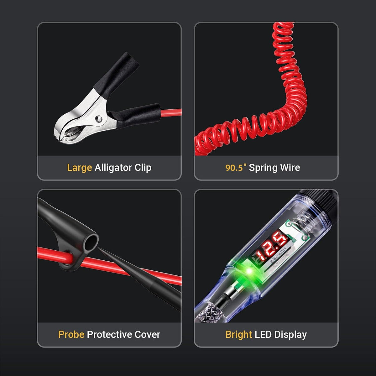 🔥Last 4 hours Sale: Save 50% -Heavy Duty 5-120V Digital LED Circuit Tester