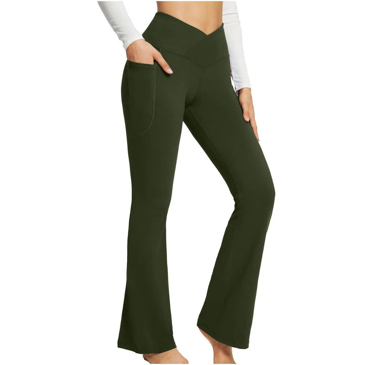 High-Waisted Lift Butt Flare Yoga Leggings With Pockets (Buy 2 Free Shipping)