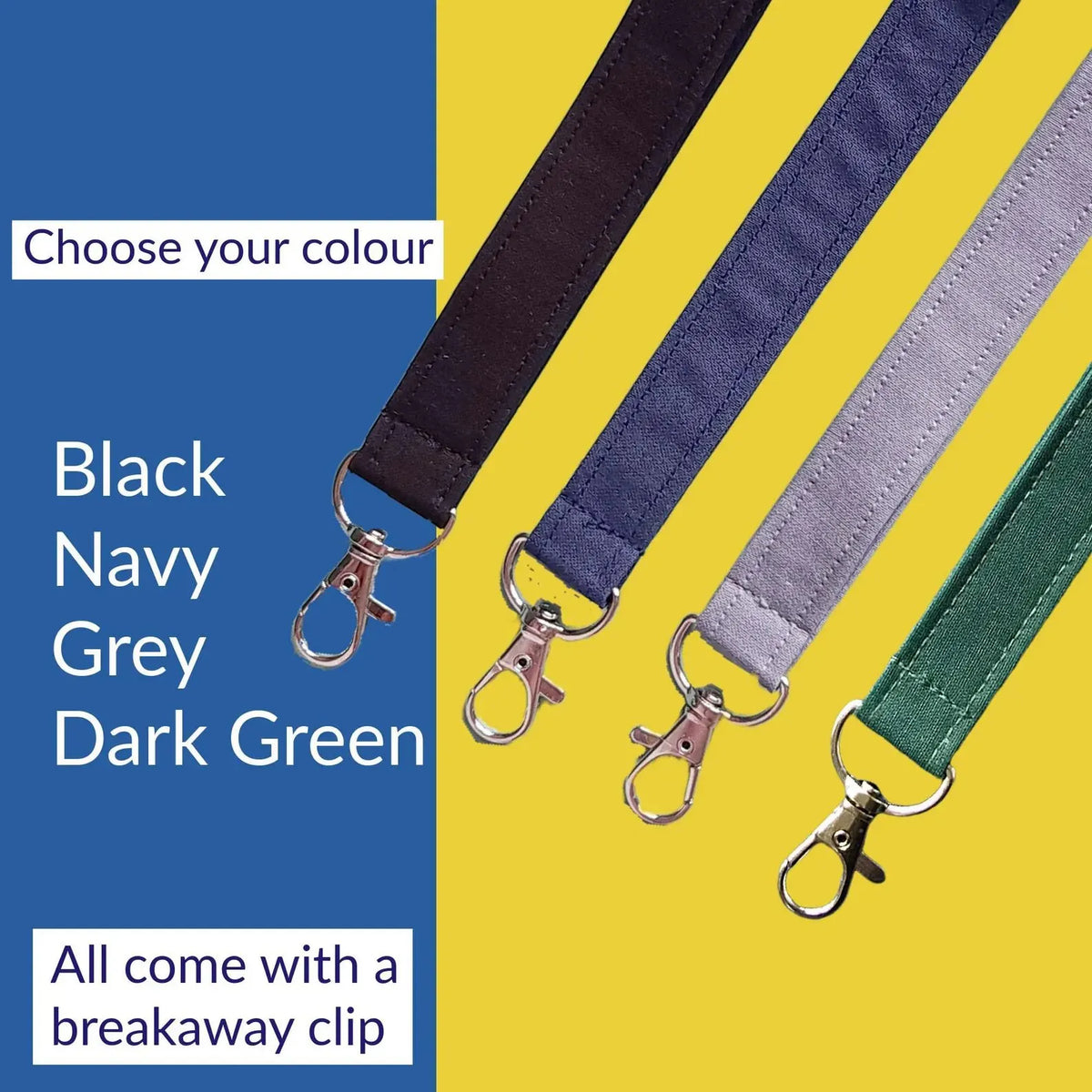 🔥 HOT SALE 🔥👩‍🏫NEW UPGRADED Plain Fabric Pen Lanyards