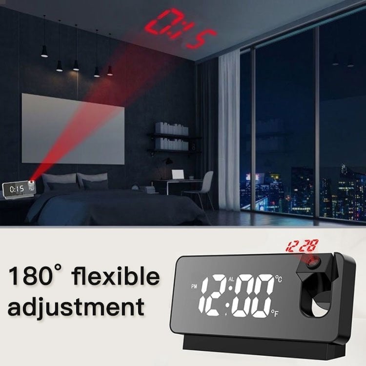 HOT Sale- SAVE 49% OFF-Mirror projection alarm clock⏰(BUY 2 GET FREE SHIPPING)