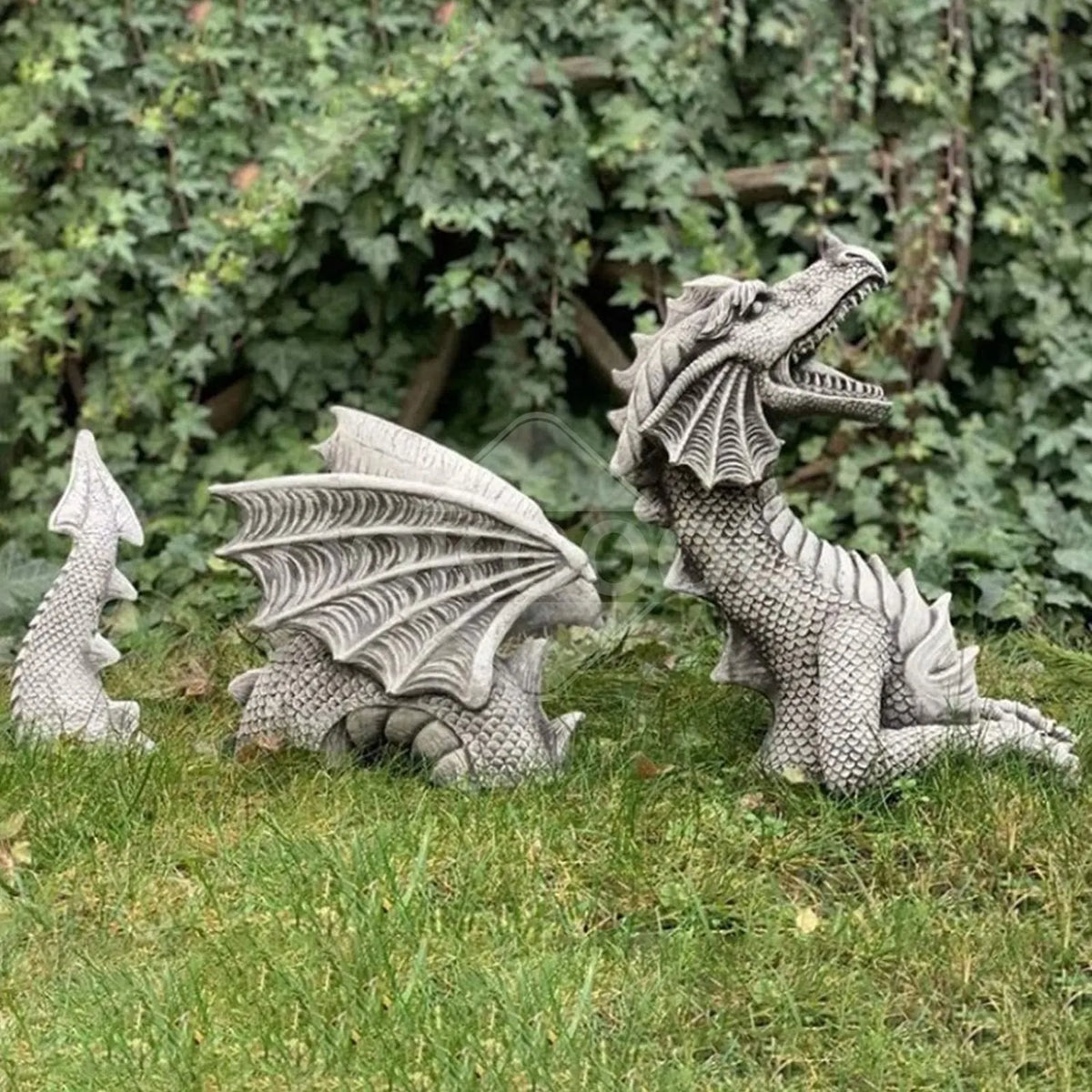 Gothic Resin Dragon Statue For Garden Yard Decoration