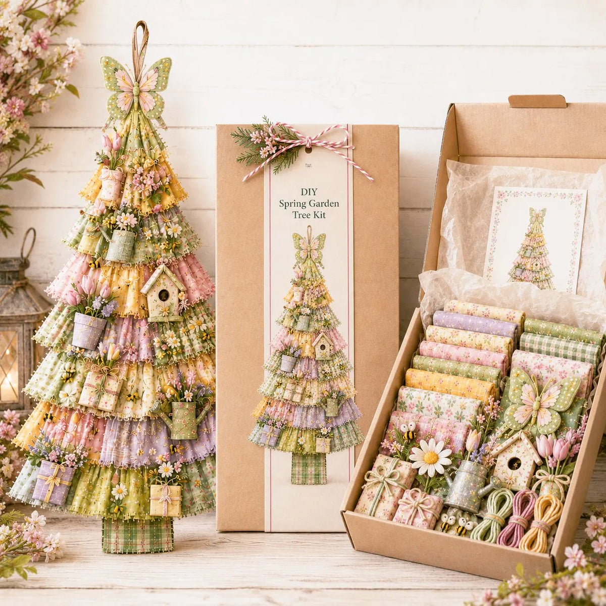 🔥 HOT SALE 🔥🎄Beginner-Friendly DIY Oversized Patchwork Christmas Tree Door Hanging Kit | Complete Kit with All Tools & Step-by-Step Guide Included 💕