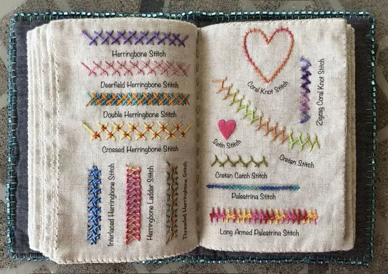 🌈Beginner-Friendly💕2026 Upgraded Embroidery Stitch Book Kit