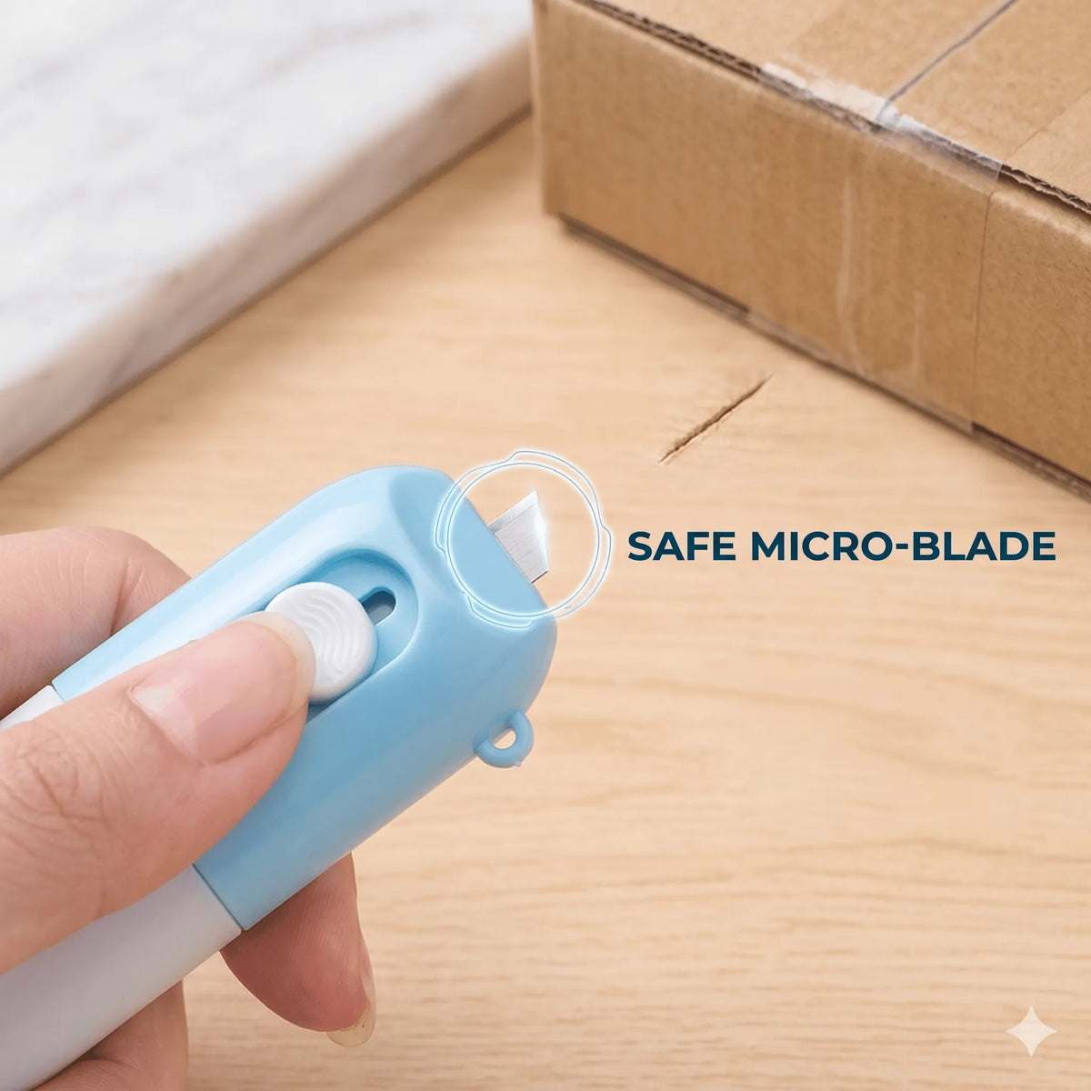 🎉2-in-1 Box Cutter & Thermal Paper Eraser