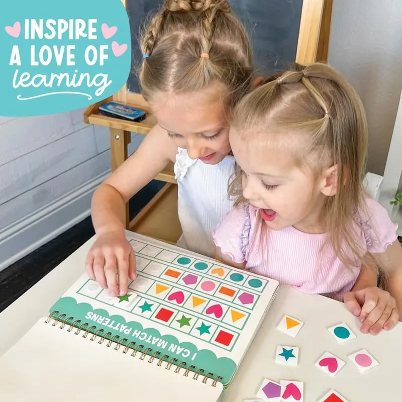 "My First Busy Book" Montessori Interactive Quiet Book, Screen-Free Educational Travel Activity Book for Toddlers 3-8
