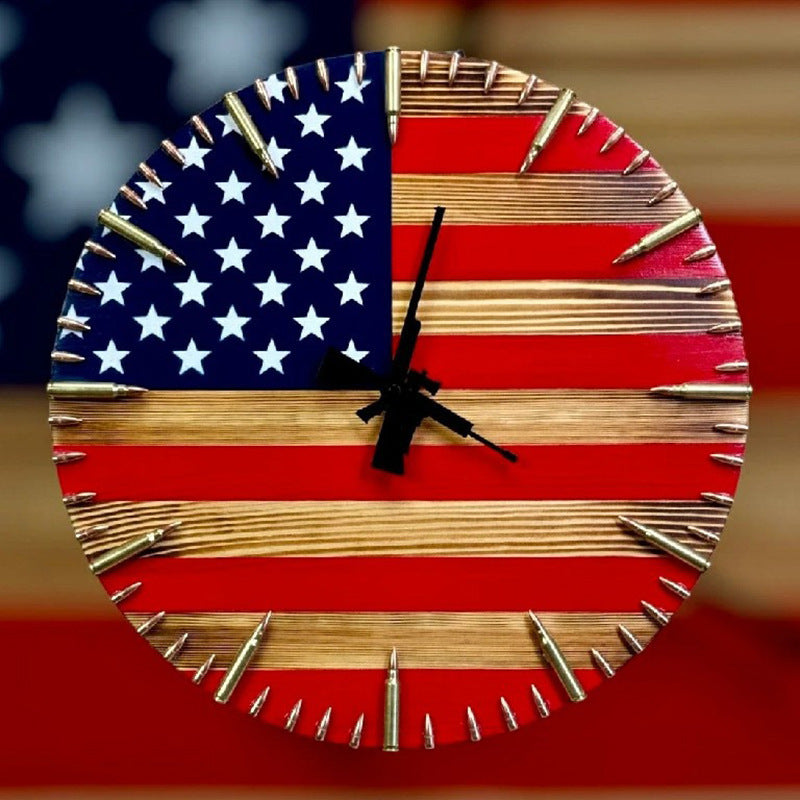 Handmade Patriotic American Flag Clock🎁BUY 2 FREE SHIPPING