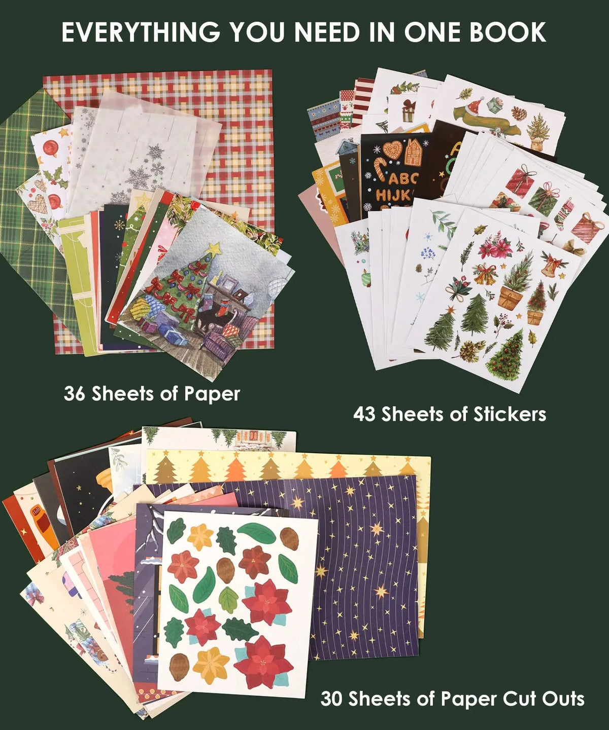 🔥Last Day 50% OFF-✨200+ Pages Holiday Magic Collage Activity Book📚