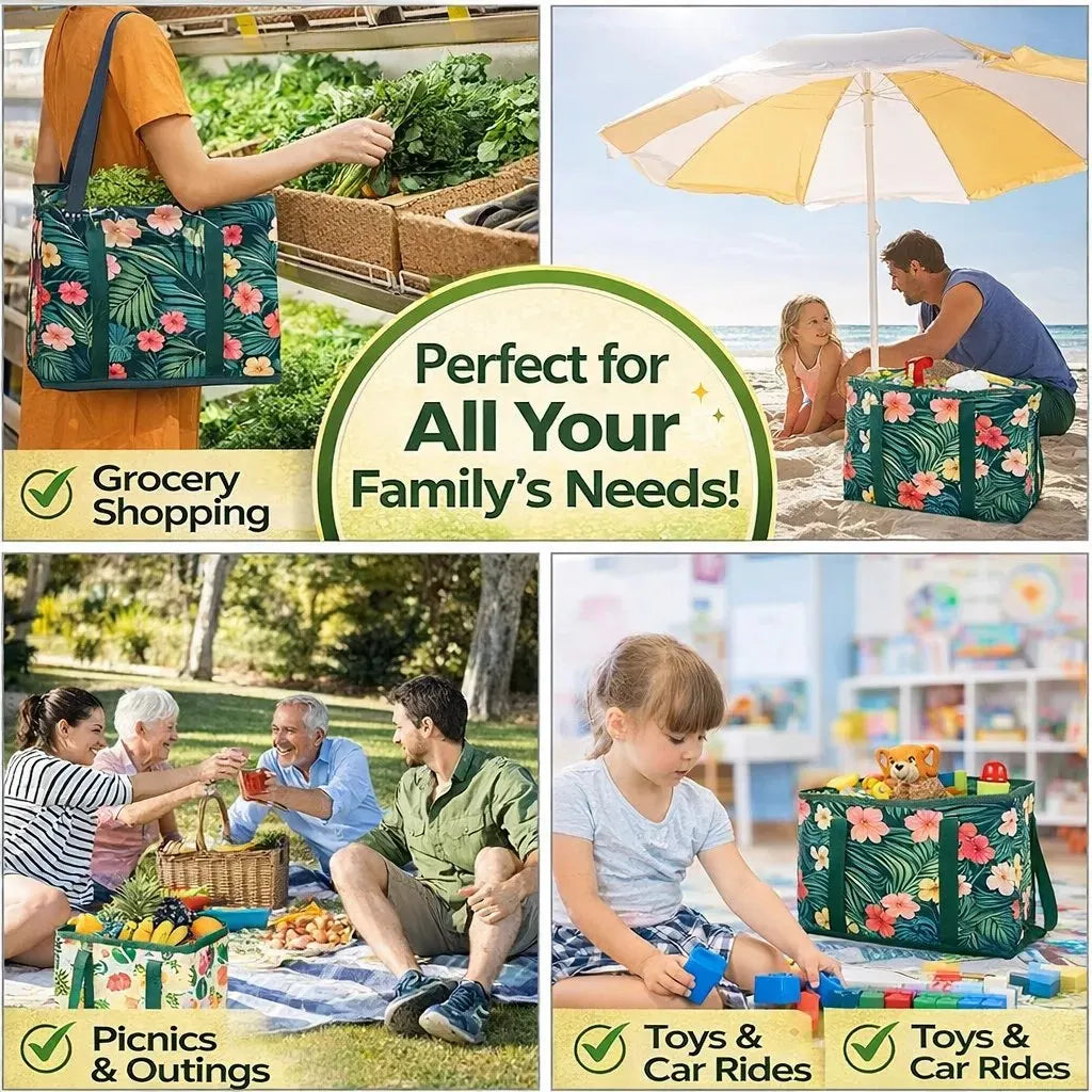🔥HOT SALE🔥Thickened reusable shopping bag (foldable, sturdy, waterproof) 🛒✨