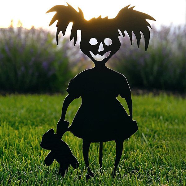 Cute And Unique Ghost Zombies - Halloween Yard Decor Metal Art