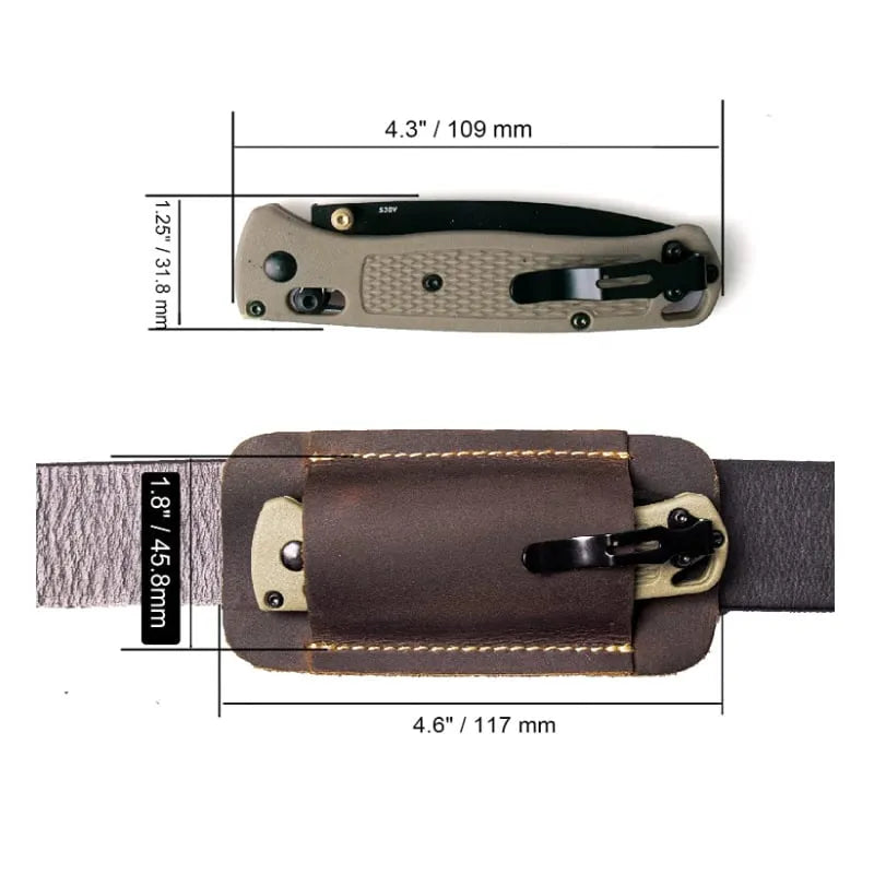 Leather Knife Sheath for Belt