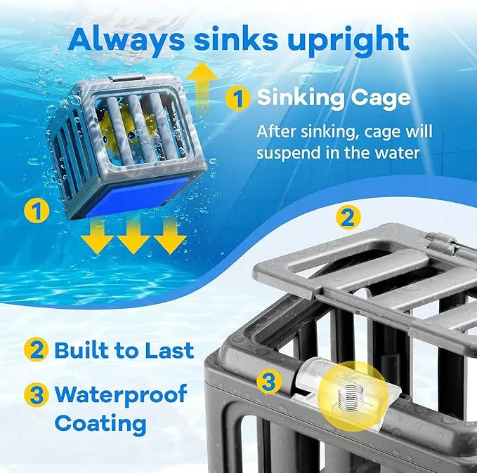 🏊‍♂️ Kids Pool Diving Toys – Swim & Dive Game with Fish Box & Floating Animals 🐟🐠, Toddler Bath Play Set, Outdoor Beach Lake Summer Party Gift 🎁🌞