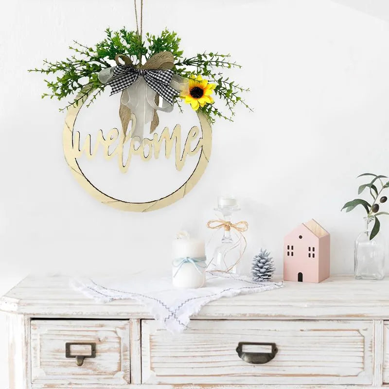 "Welcome" and "Hello" wreath--Midsummer Night💐💐