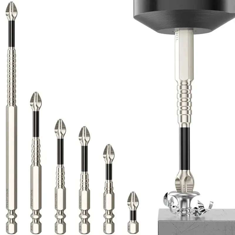 K5 Impact-Resistant Anti-Slip Bits – High-Magnetic Screwdriver Bit Set