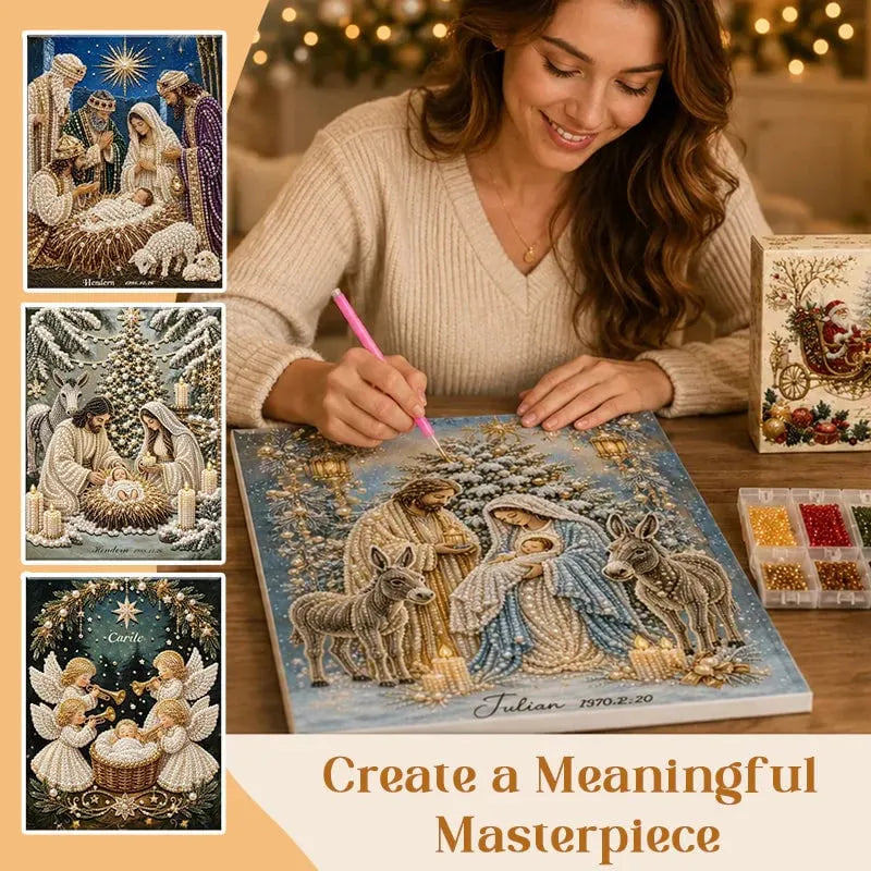 🎉🌟 Nativity Scene Diamond Painting Kit