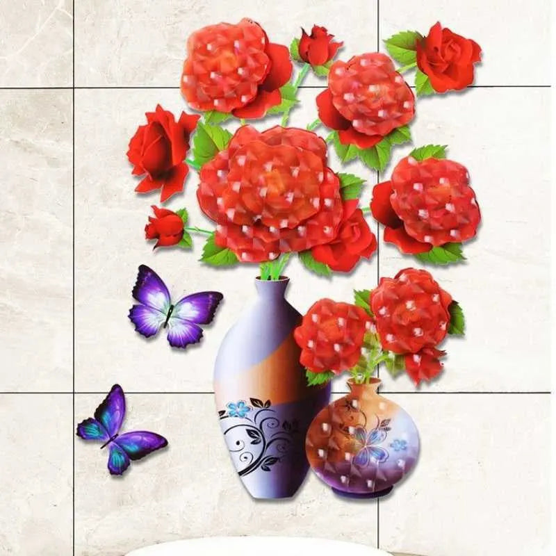 🔥LAST DAY 49% OFF🔥Best Gift For Holiday 3D Vase Sticker
