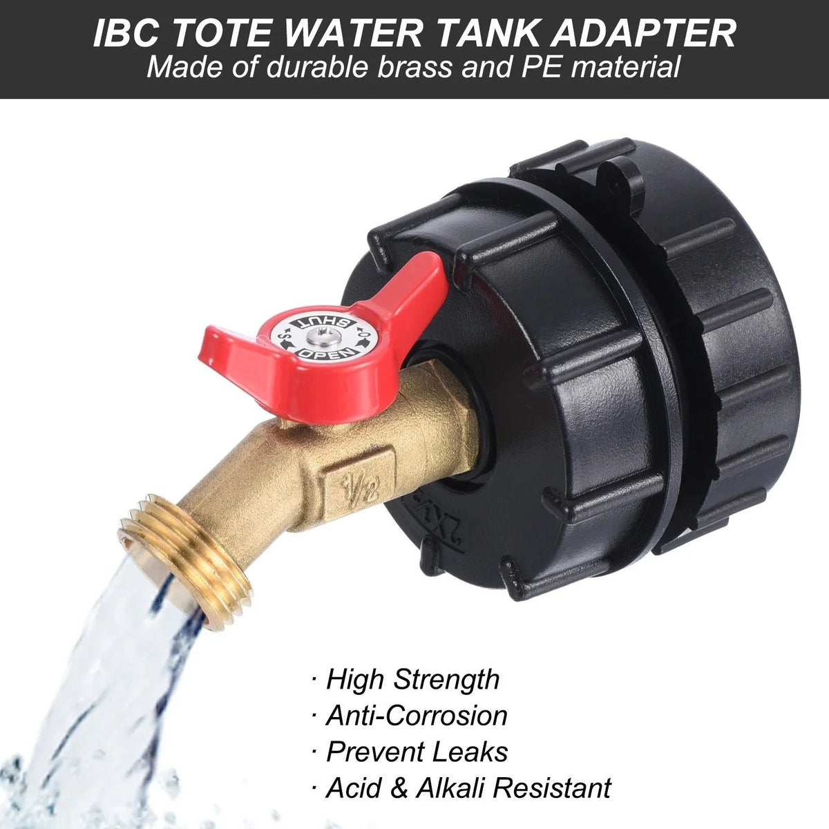 🎉 275-330 Gallon IBC Tote Tank Adapter