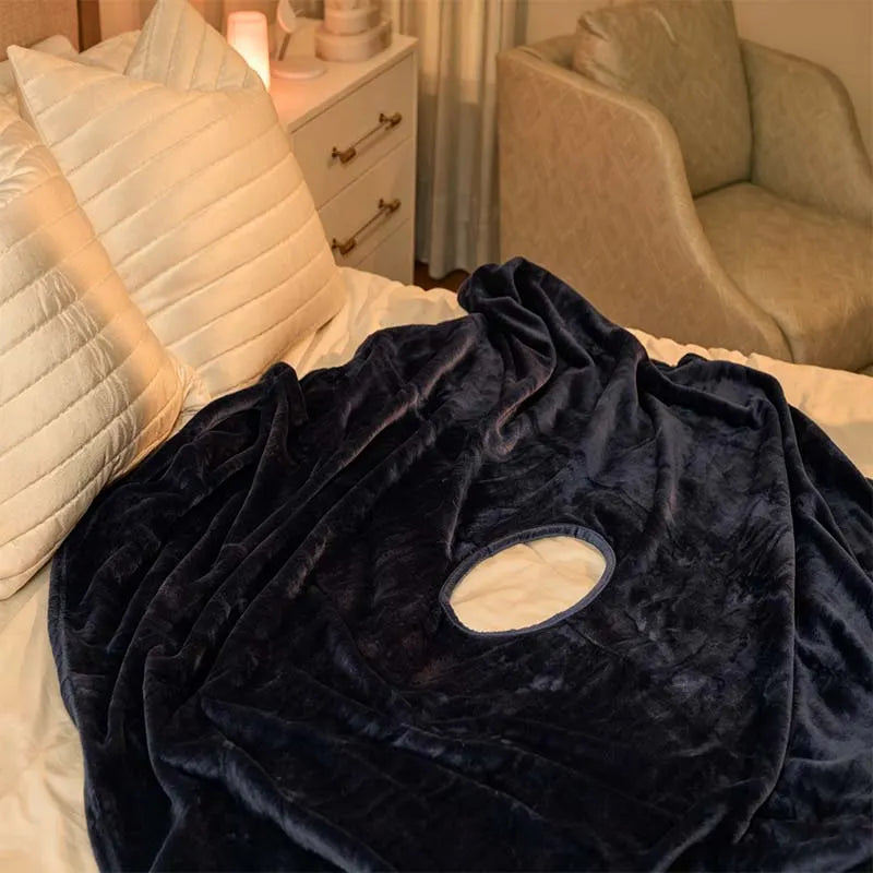 ❄️💞 Cooling Ice-Silk Blanket for Adults – Ultra-Soft, Openable Blanket for Maximum Comfort & Deep Sleep
