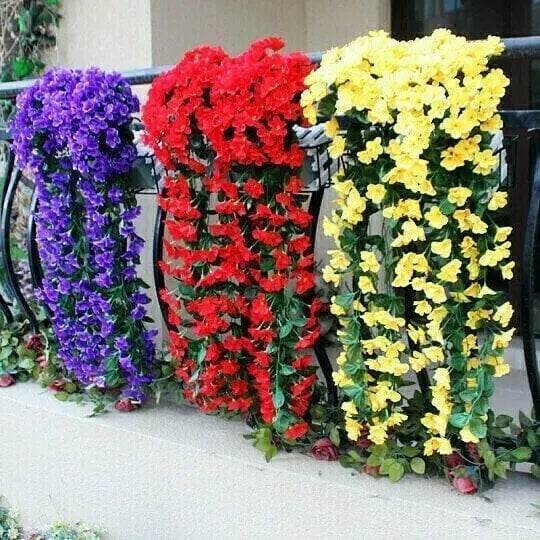 🎄🎁Last Day 70%OFF-🌺Vivid Artificial Hanging Orchid Bunch🌷
