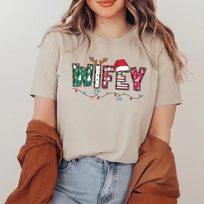 Christmas Wife and Husband T-shirt