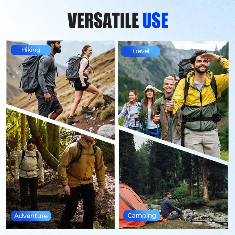 Portable Trekking Hiking Pole with Seat