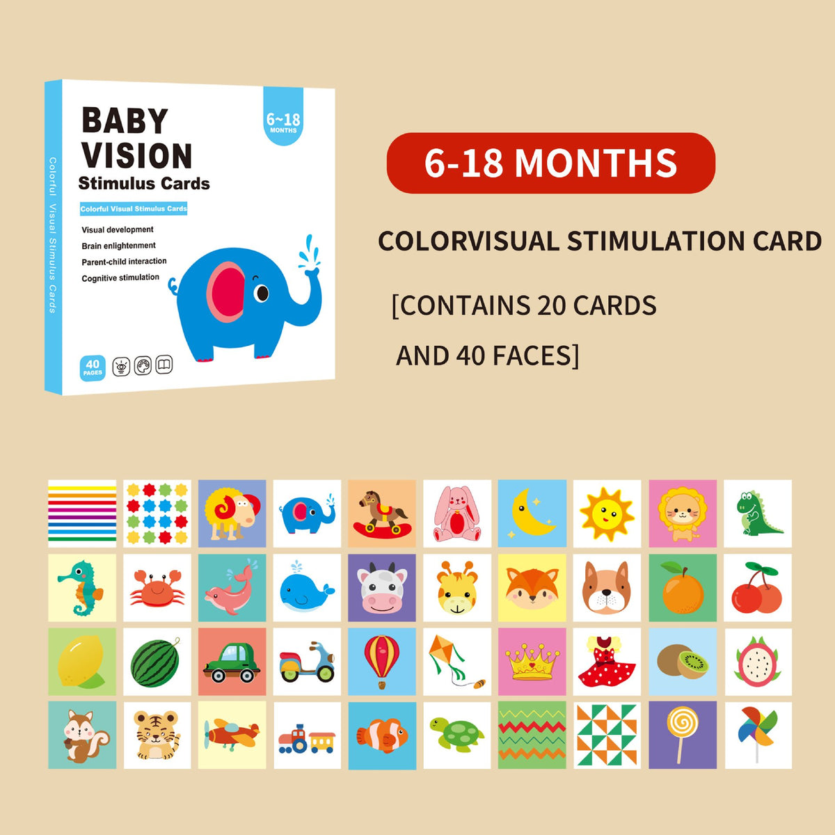 💖Mother's Day Hot Sale💖0+ Month Newborn Sensory Cards