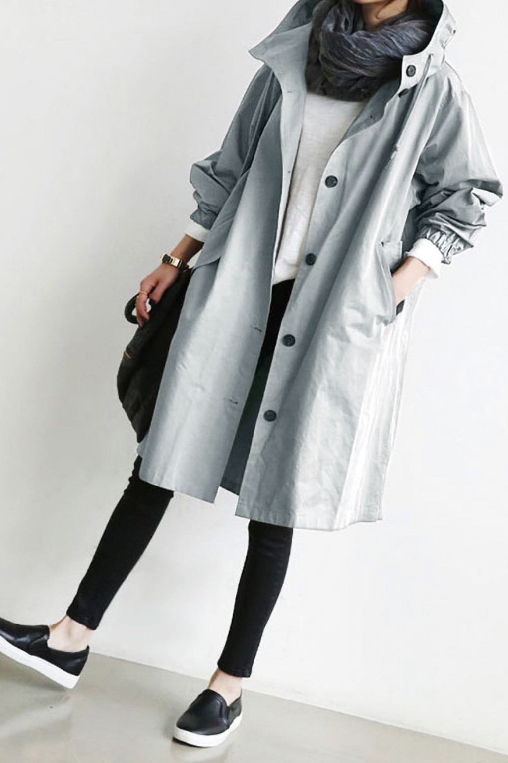 🔥LAST DAY 57% OFF - Hooded Trench Coat (BUY 2 FREE SHIPPING)