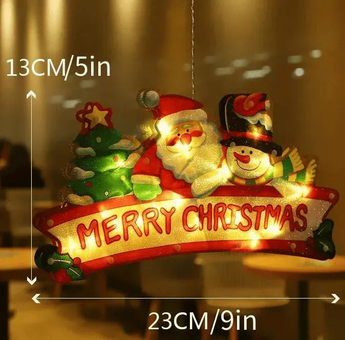 🎄Christmas Window Hanging Lights 🌟