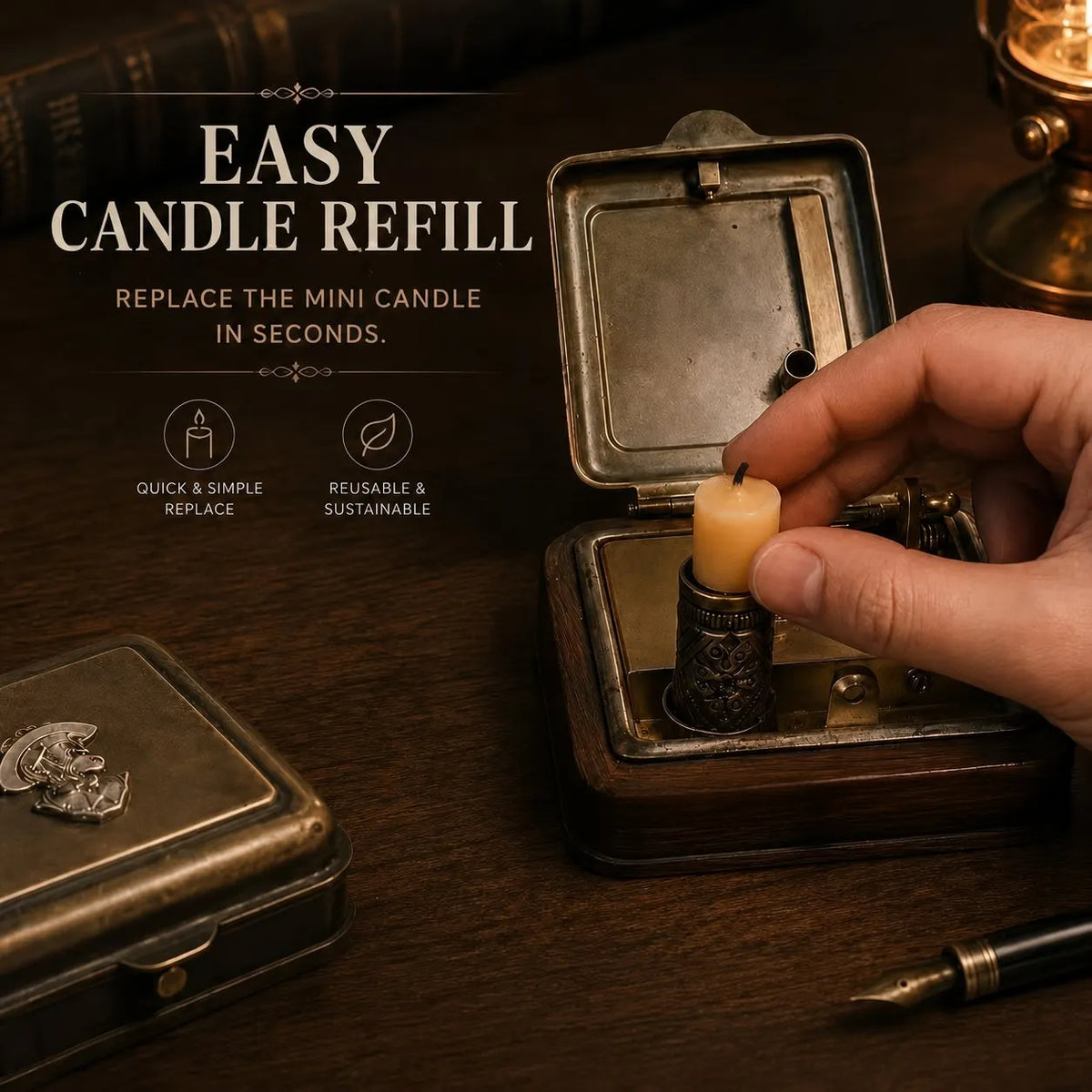 🕯️ 19th Century Mechanical Candle Box