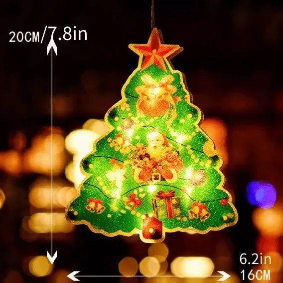 🎄Christmas Window Hanging Lights 🌟