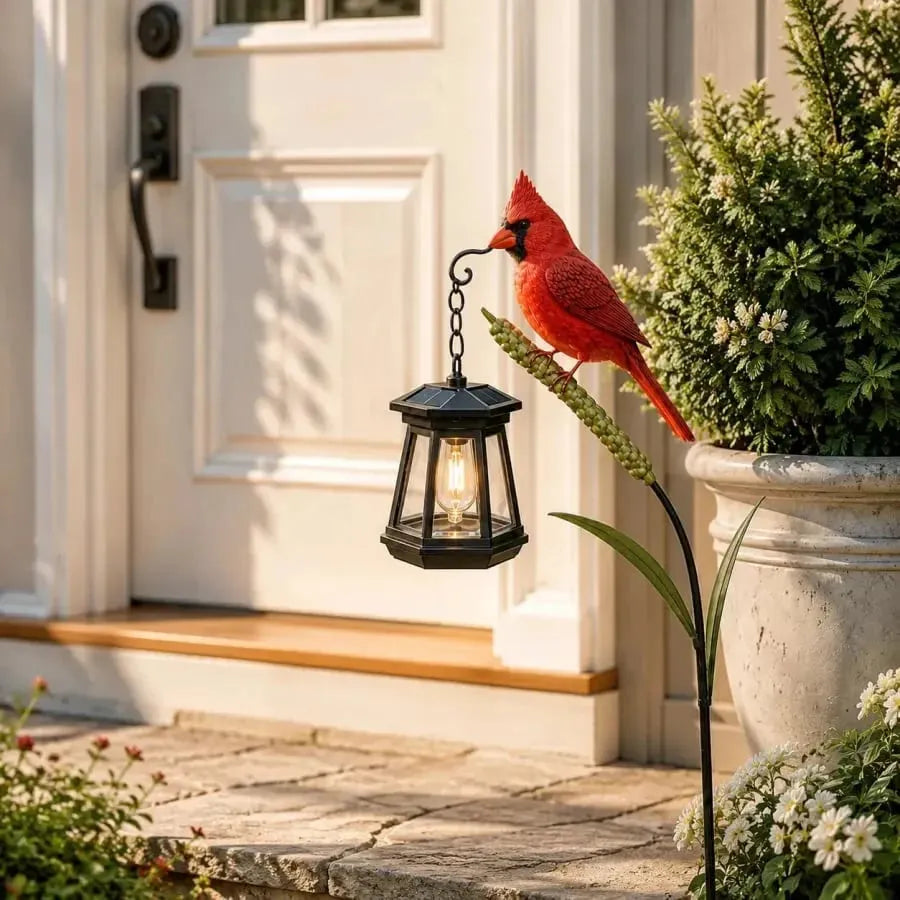 🔥HOT SALE🔥🐦 Cardinal Solar Light—A Beautiful Garden Light That Feels Full of Life