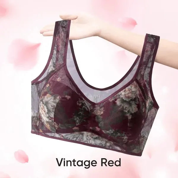 🎁Last Day 49% Off - Super gather bra | Ice Silk Lace Cooling Comfort Bra 👍No more sagging breasts