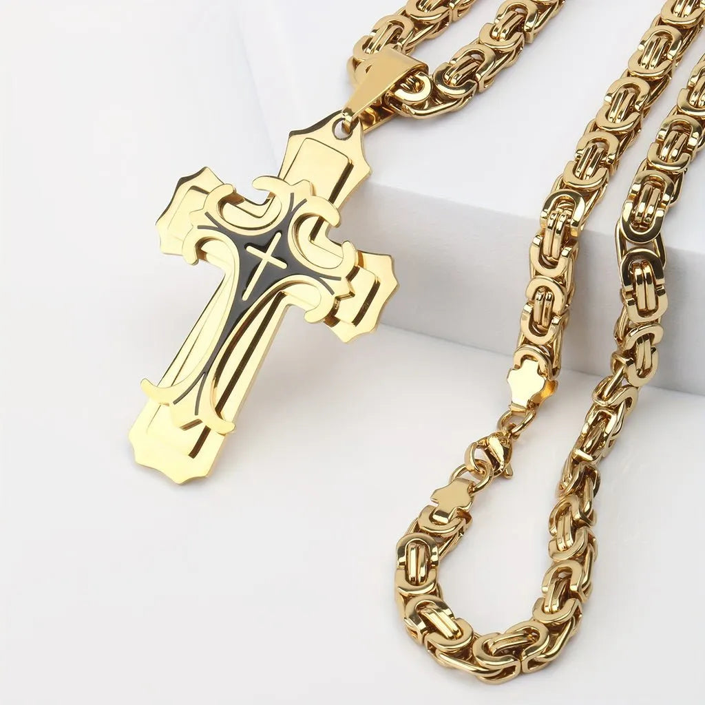 Men's Vintage Unique Cross Necklace