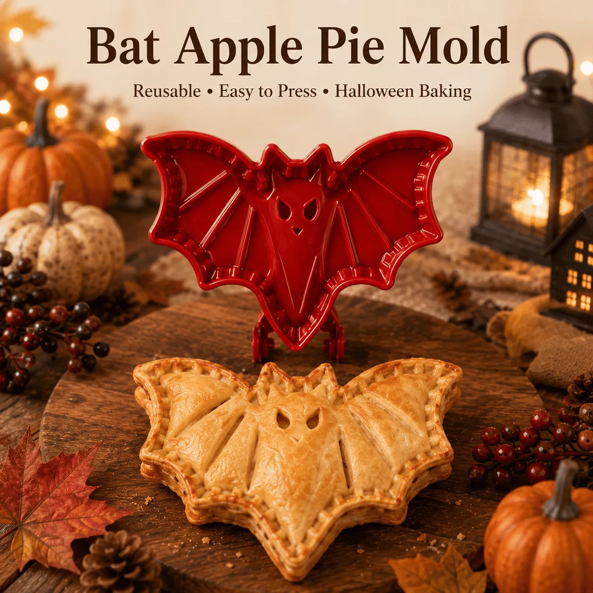 🔥Last Day 50% OFF - 🎃🥧 8-Piece Halloween Mini Hand Pie Mold Set