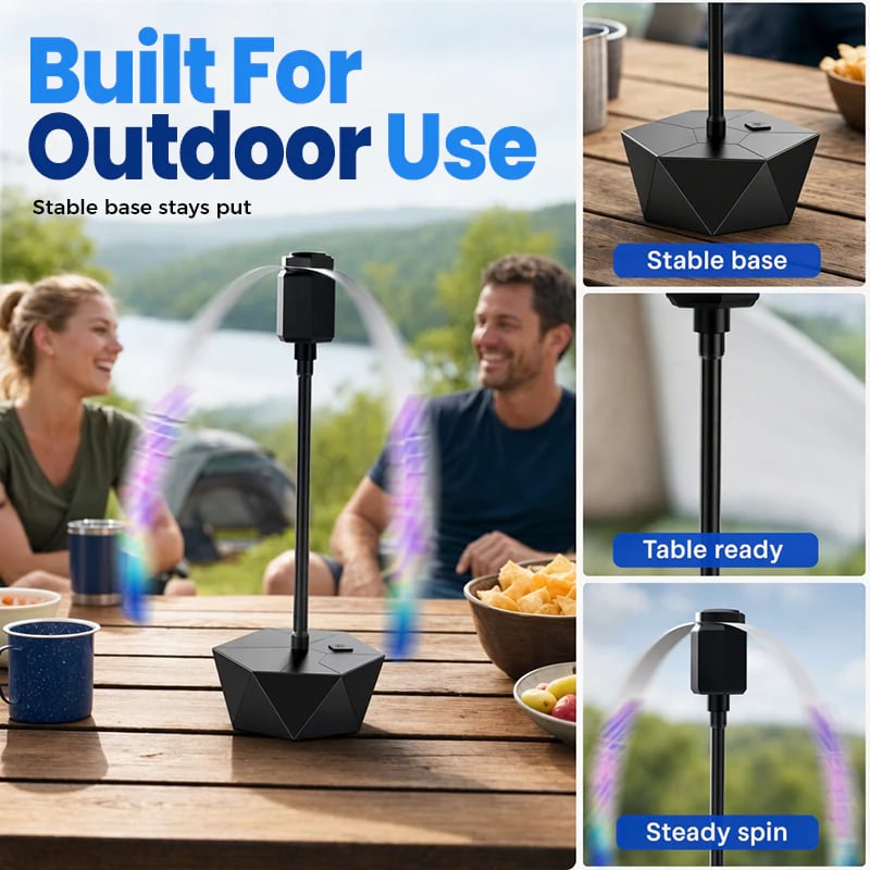 🔥 HOT SALE 🔥USB Rechargeable Retractable Outdoor Fly Repeller Fan