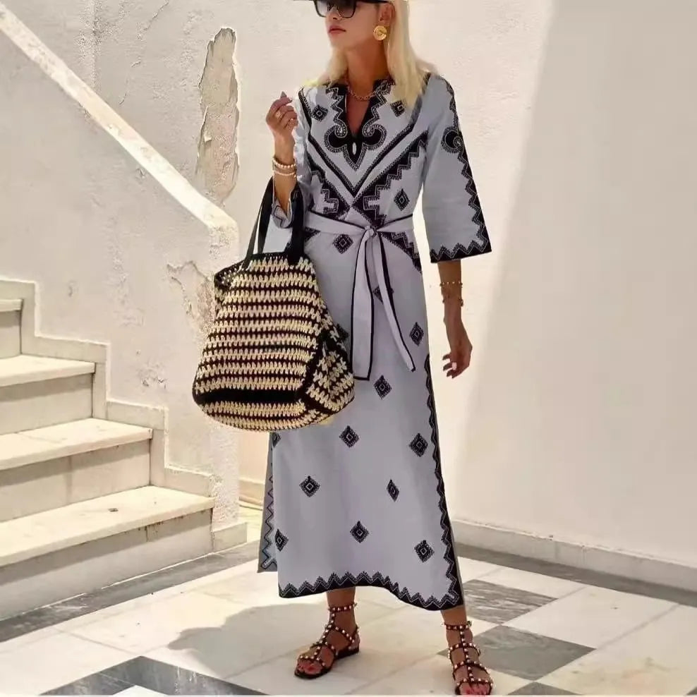 Black Island style Dress