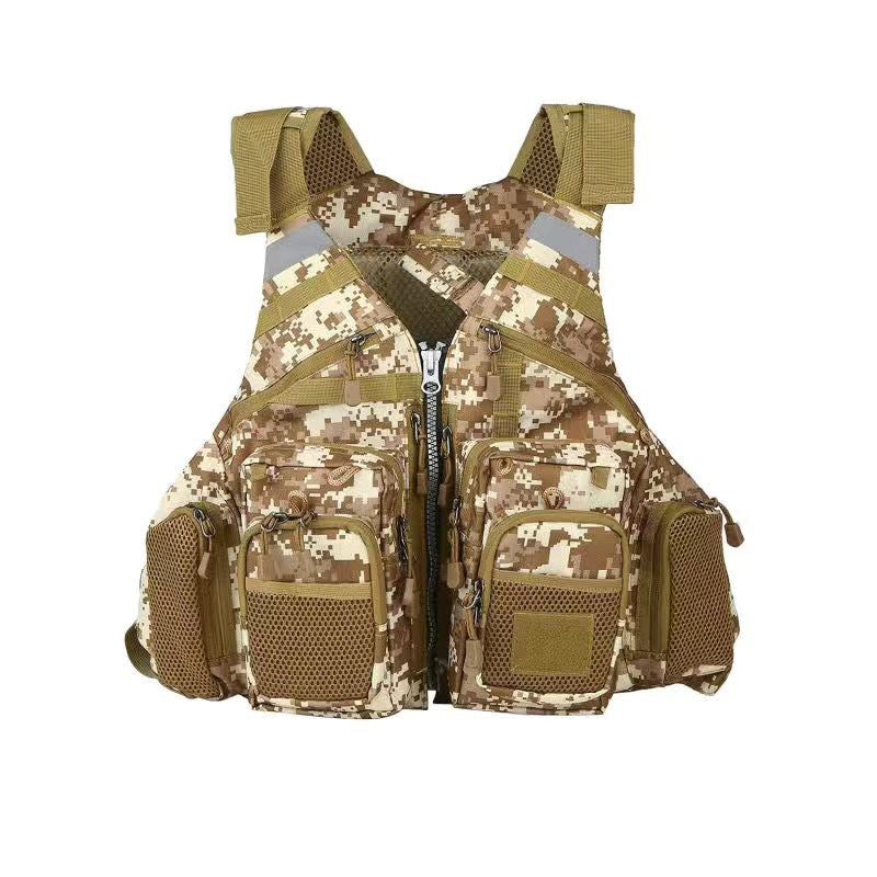 Multi-Functional Life Vest for Fishing