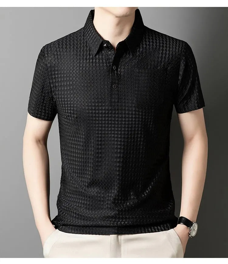 Structured Short-Sleeve Shirt for Men