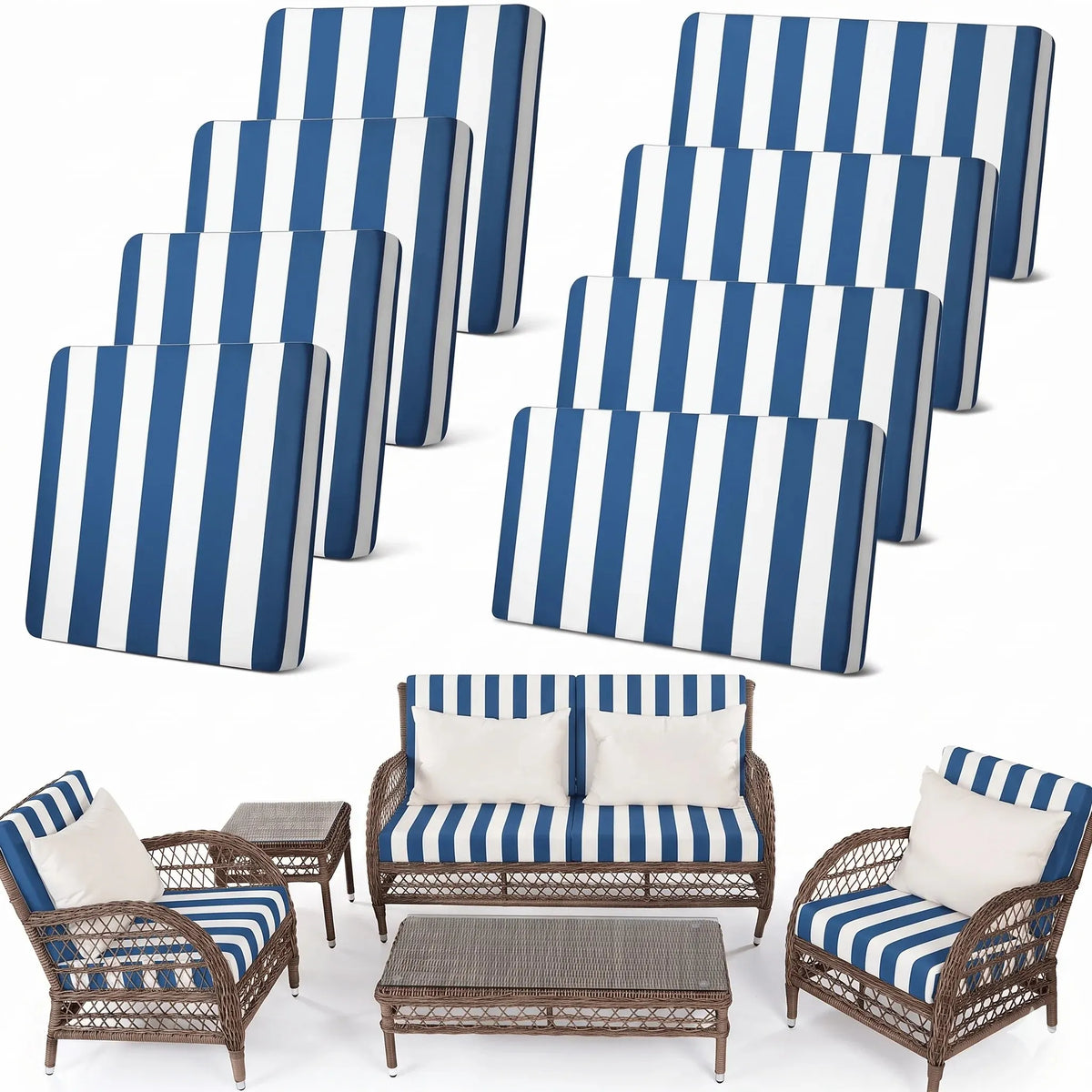 🔥HOT SALE🔥🛋️ Outdoor Patio Sofa Cushion Covers 🔥Free Shipping Worldwide