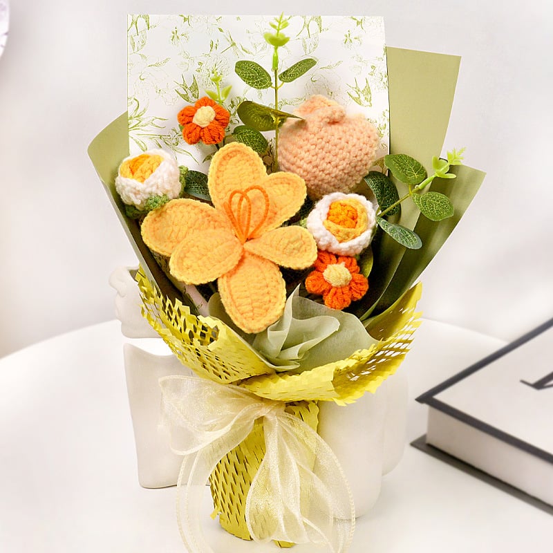 🔥Last Day 49% OFF - 🔥Handmade Crochet Flower Bouquet